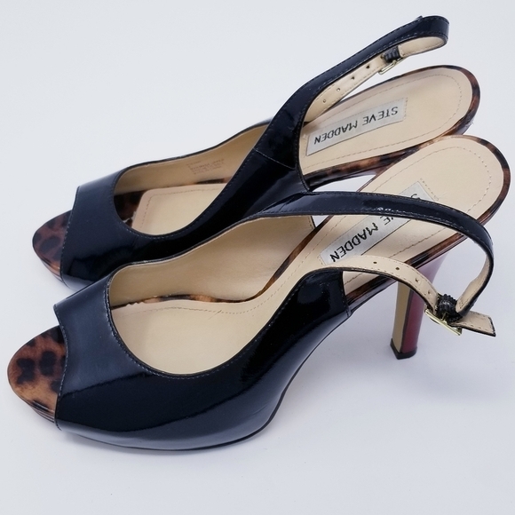 Steve Madden | Evan Slingback Peep-Toe Heels (Size 8) - Picture 4 of 12